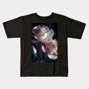 Iridescent pastel roses 6 Kids T-Shirt